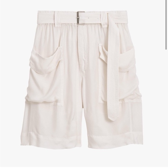Zara SRPLS BRMD Bermuda cargo shorts w/ belt - Picture 3 of 8
